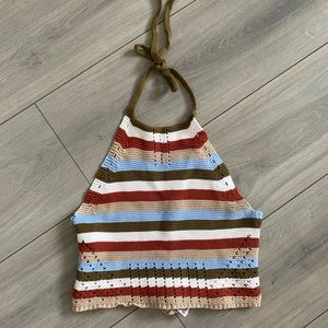garage crochet halter top